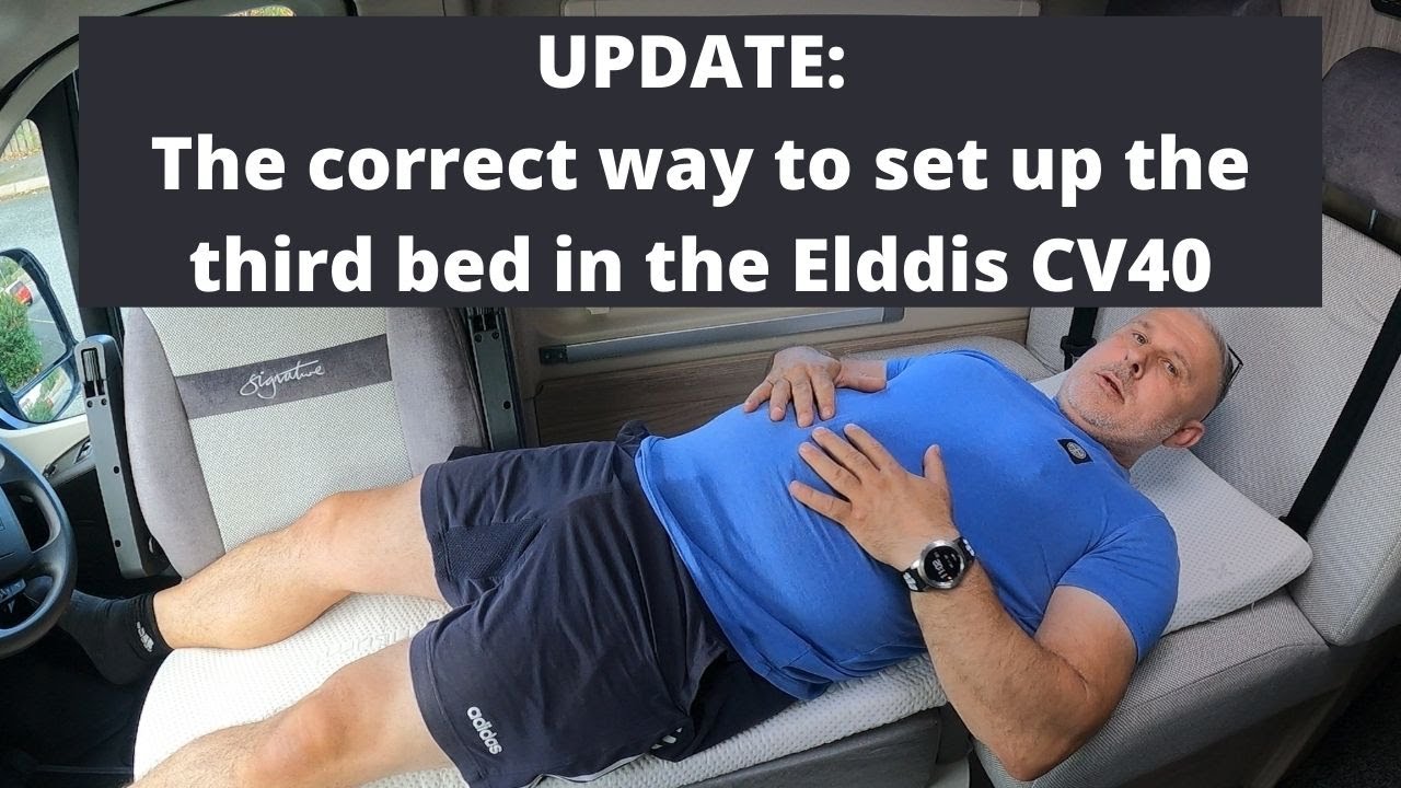 The CORRECT way to set up the single third bed in the Elddis CV40!