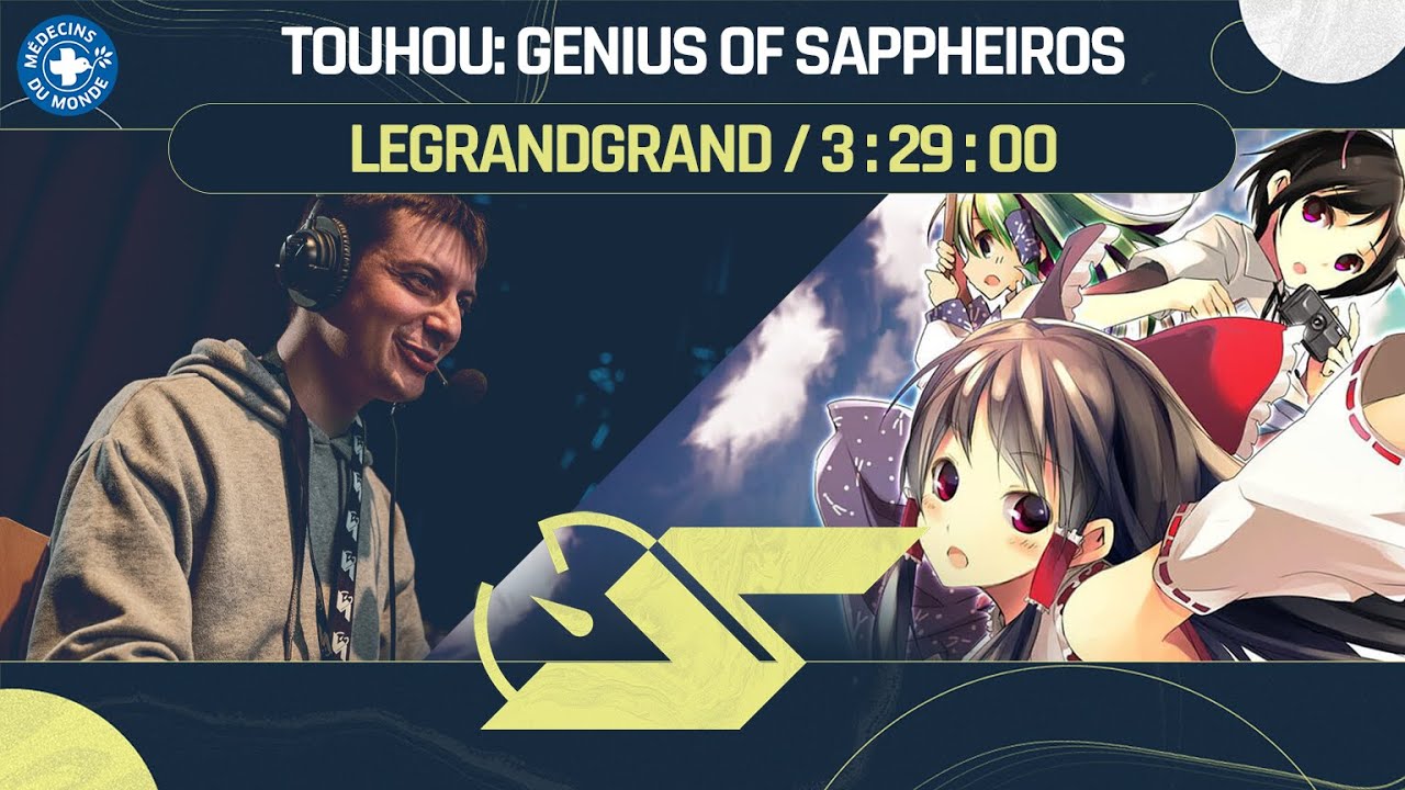 TOUHOU: GENIUS OF SAPPHEIROS en ANY% par LEGRANDGRAND en 03:30:42 | SPEEDONS 2023