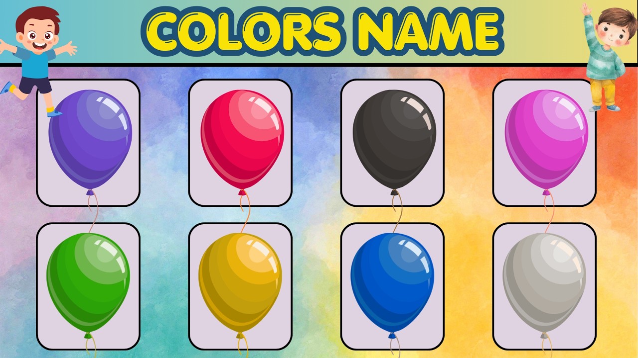 Learn Colors for Kids 🌈 | Colors Name in English | Preschool Learning Video #toddlerlearning