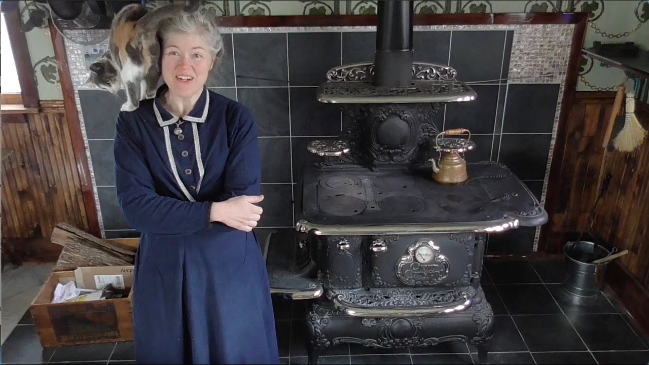 My 1901 Charm Crawford Victorian Cast Iron Wood-Burning Kitchen Stove