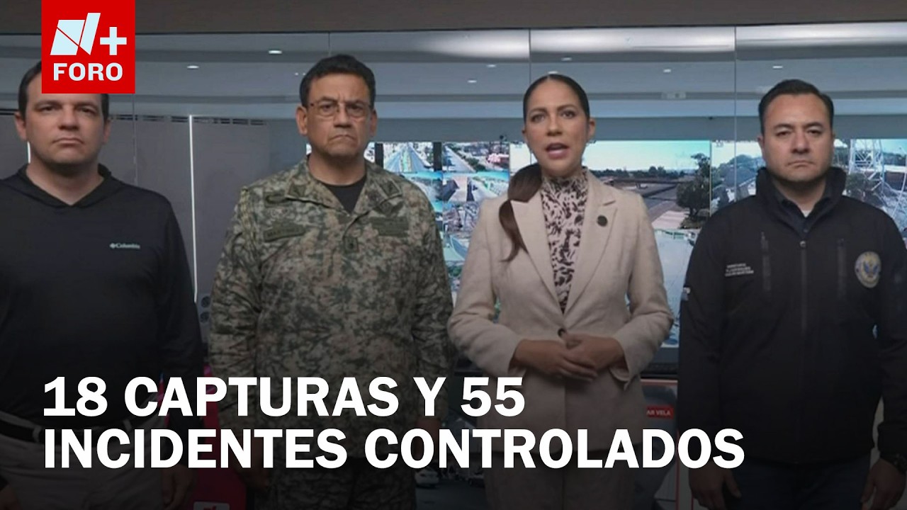 Gobernadora de Guanajuato confirma 18 arrestos y operativo tras jornada violenta