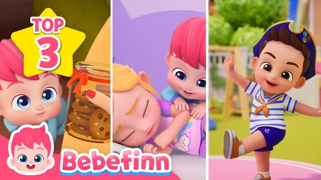 Mix - Top 3 Yes Papa Yes Mama, Good Morning and Walking Walking with Bebefinn Nursery Rhymes