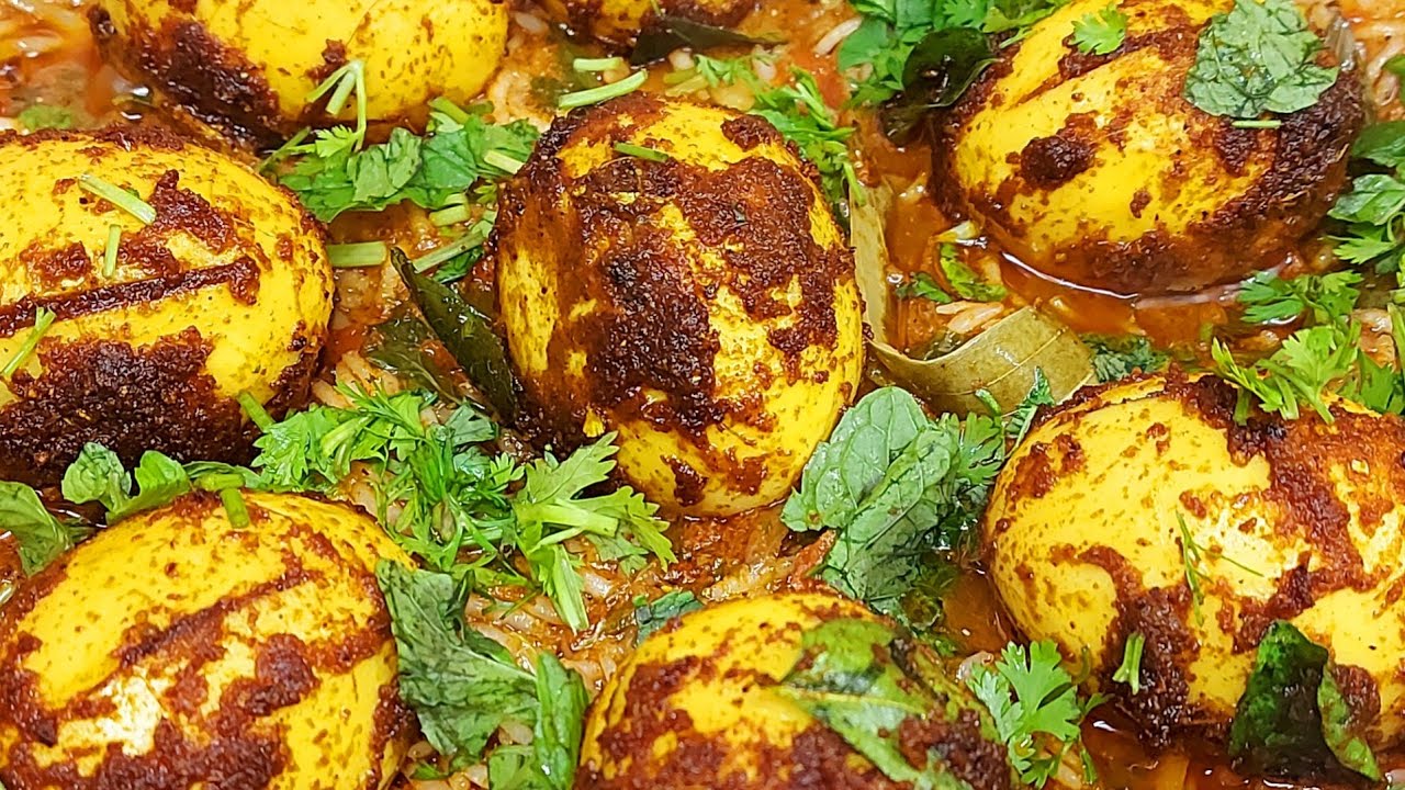 முட்டை பிரியாணி இப்படி குக்கர்ல Special Masala அரைத்து செய்ங்க!! Muttai Biryani Recipe | egg biryani