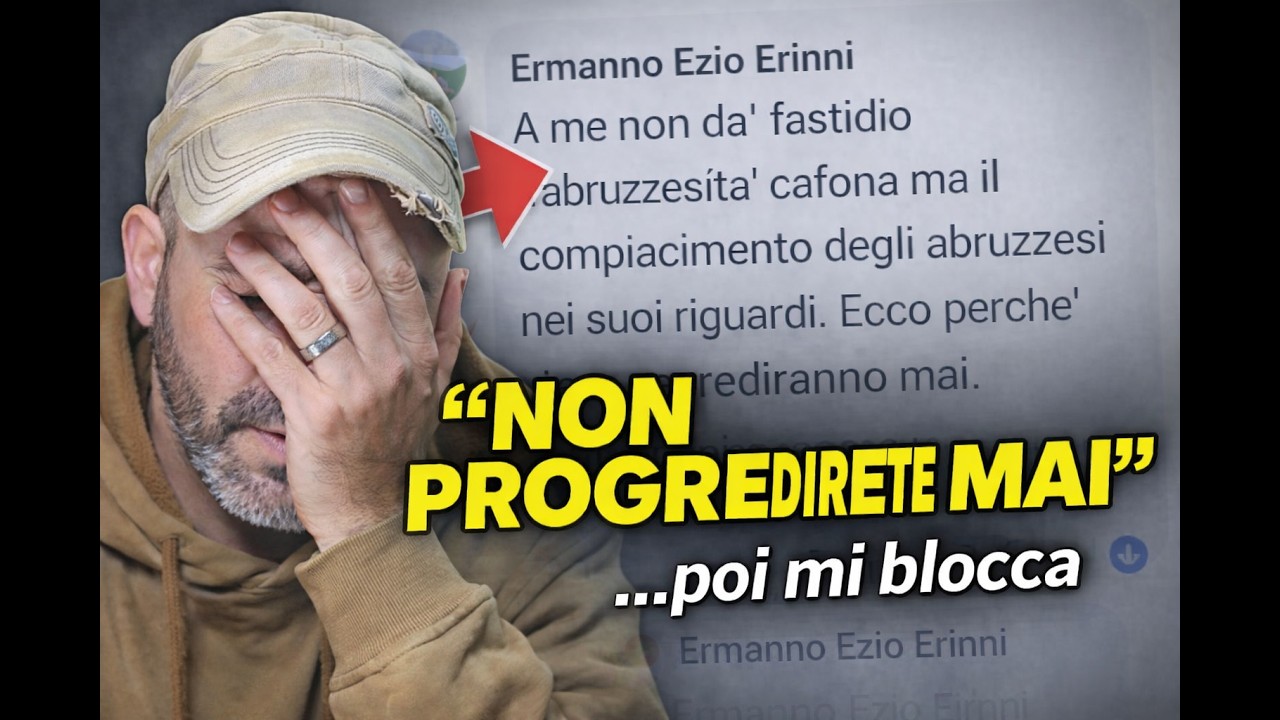 Dice che l’Abruzzo non progredirà mai… poi mi blocca 😂 | Rispondo così