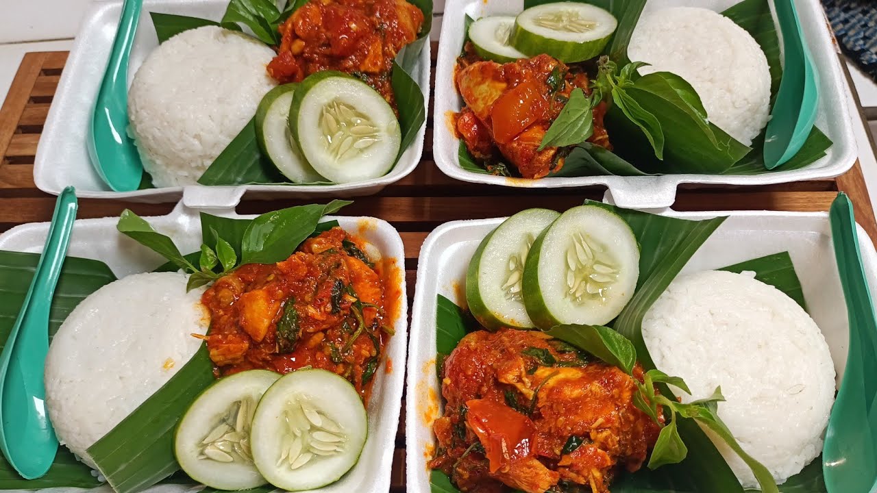 IDE JUALAN NASI BOX EKONOMIS | HARGA 10.000 | NASI AYAM BUMBU KEMANGI