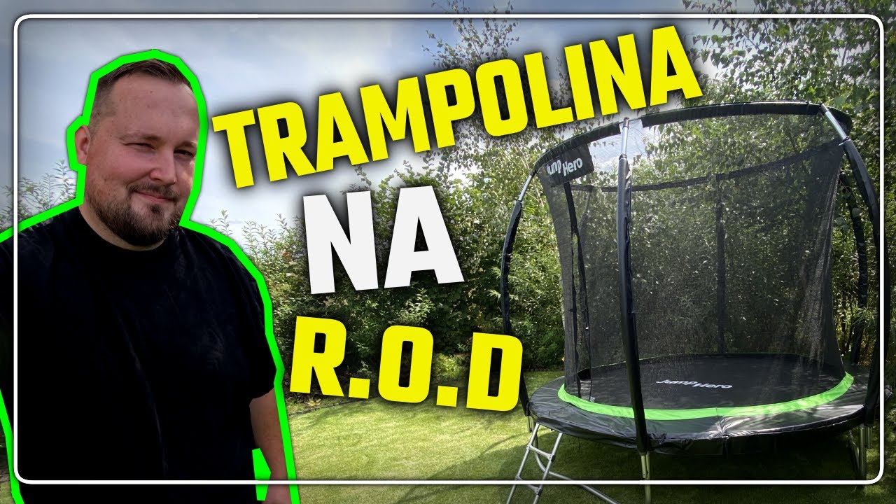 Trampolina ogrodowa od Jump Hero na działce ROD | Montaż