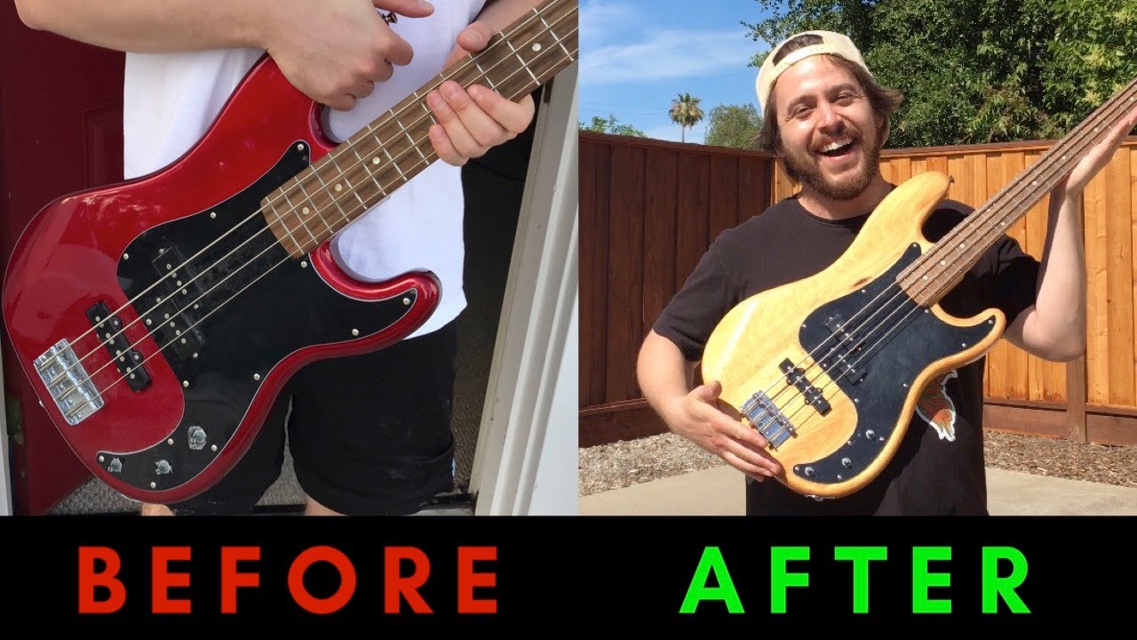 How To Remove Paint Off A Bass And Electric Guitar