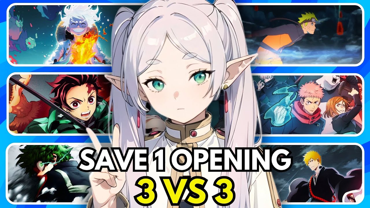 ANIME OPENING BATTLE | 3 VS 3 ✅❌ POPULAR ANIME Edition