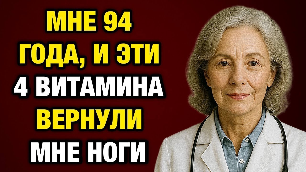 Я снова хожу без боли! Эти 4 витамина вернули мне ноги после 60!