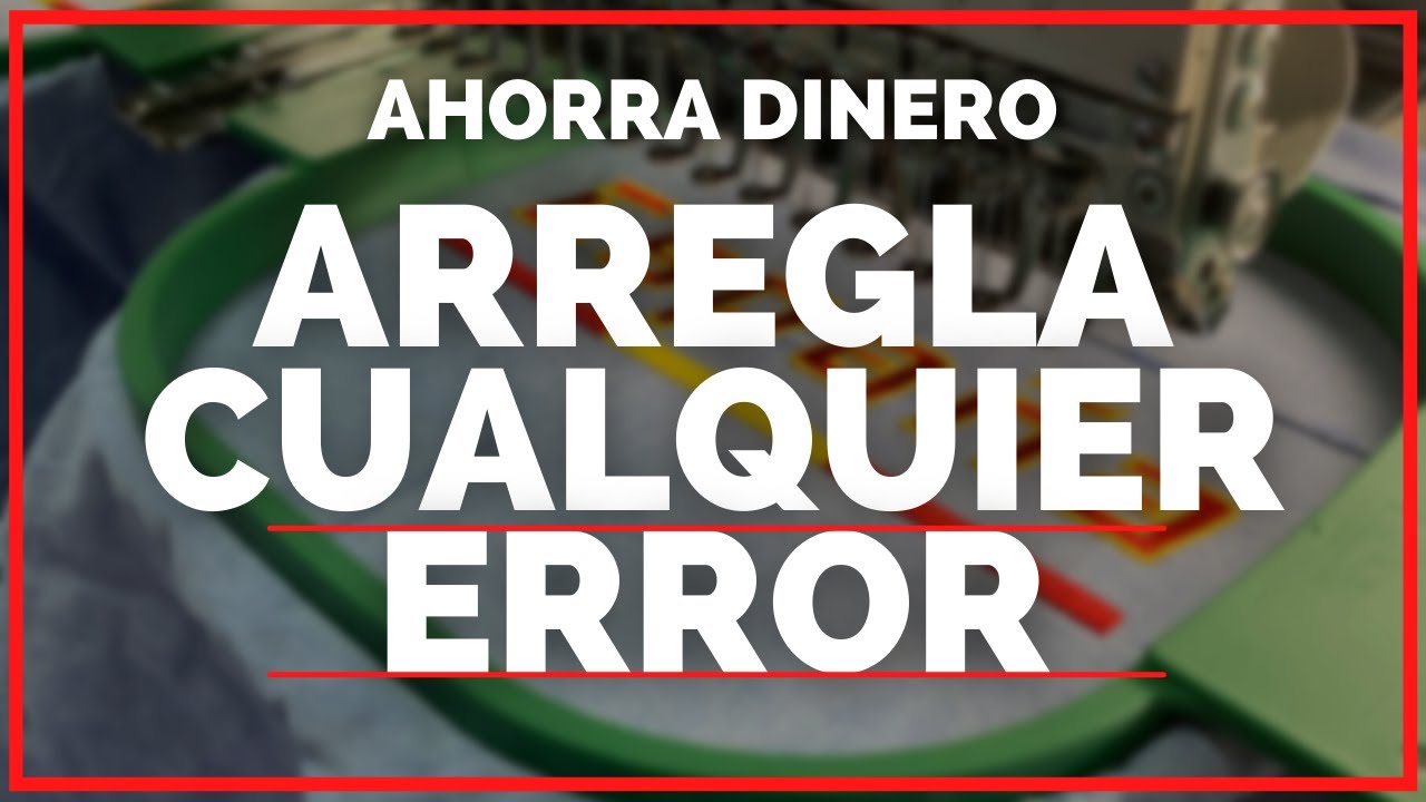 ✅ Cómo ARREGLAR (casi) cualquier ERROR BORDANDO.