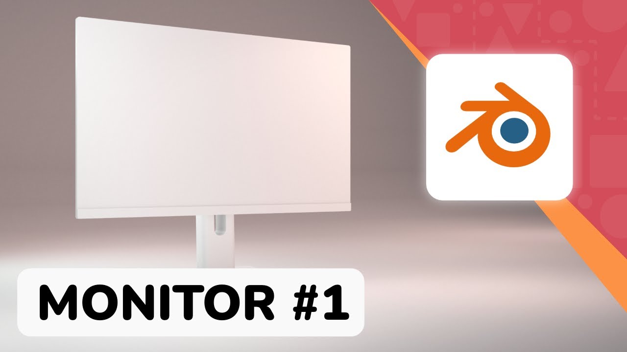 Modelowanie monitora - Blender 2.93