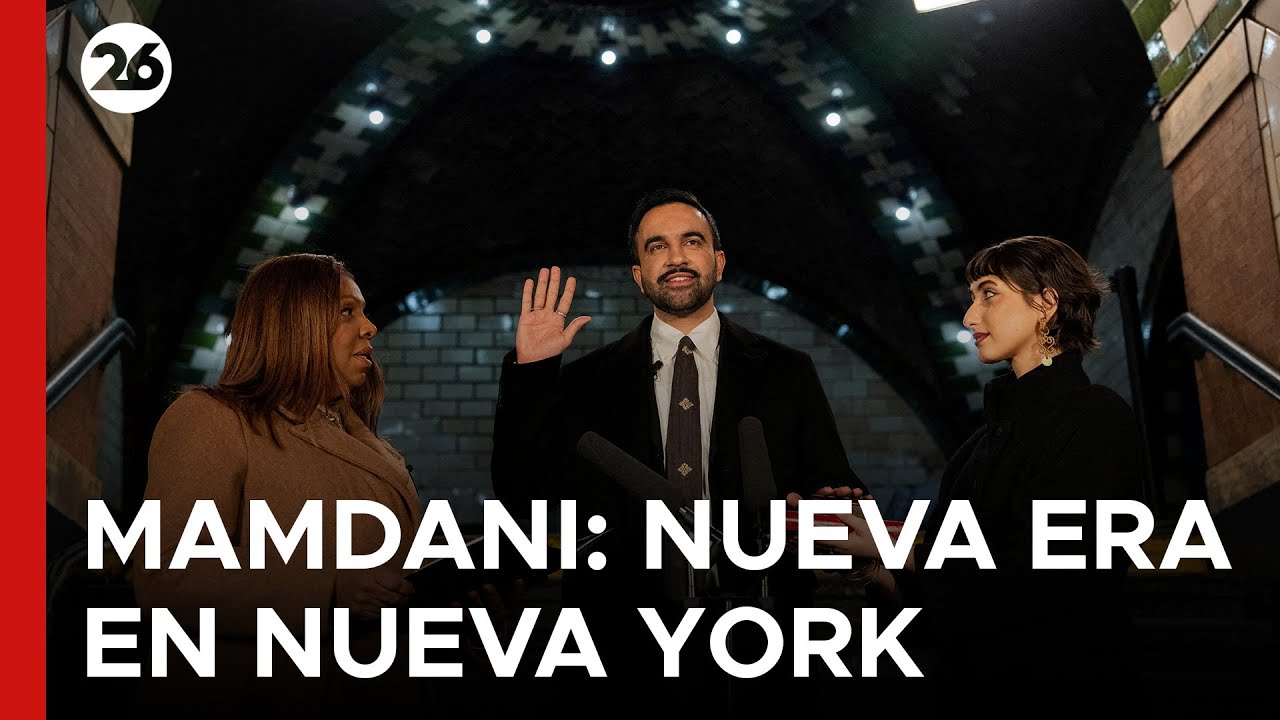 🇺🇸 NUEVO LIDERAZGO | Zohran Mamdani asumió la alcaldía de Nueva York en una ceremonia privada