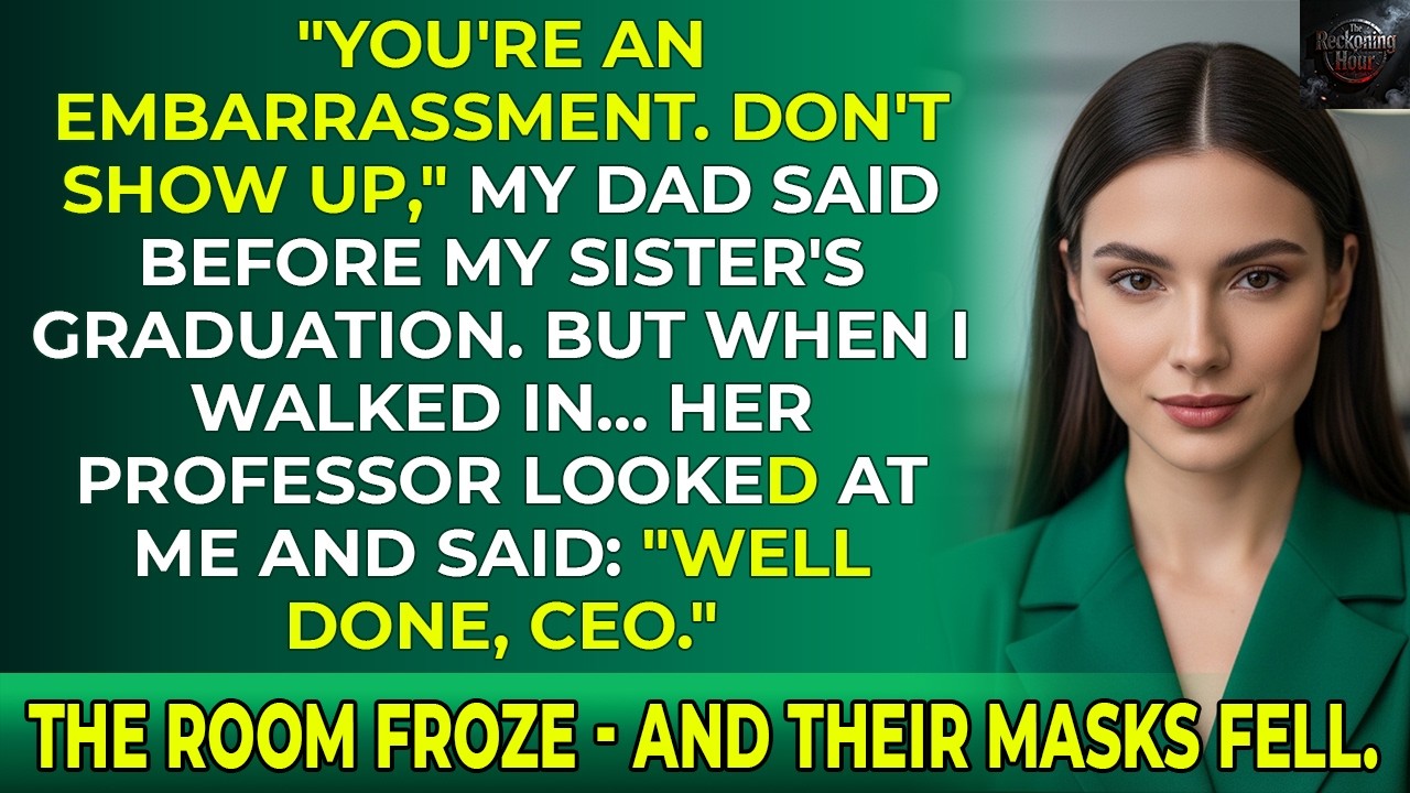 Dad Banned Me From My Sister’s Graduation — But Her Professor Looked at Me & Said: ‘Nice Work, CEO'