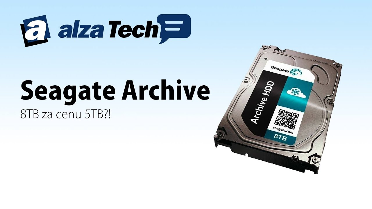 Seagate Archive: 8TB za cenu 5TB?! - AlzaTech #243