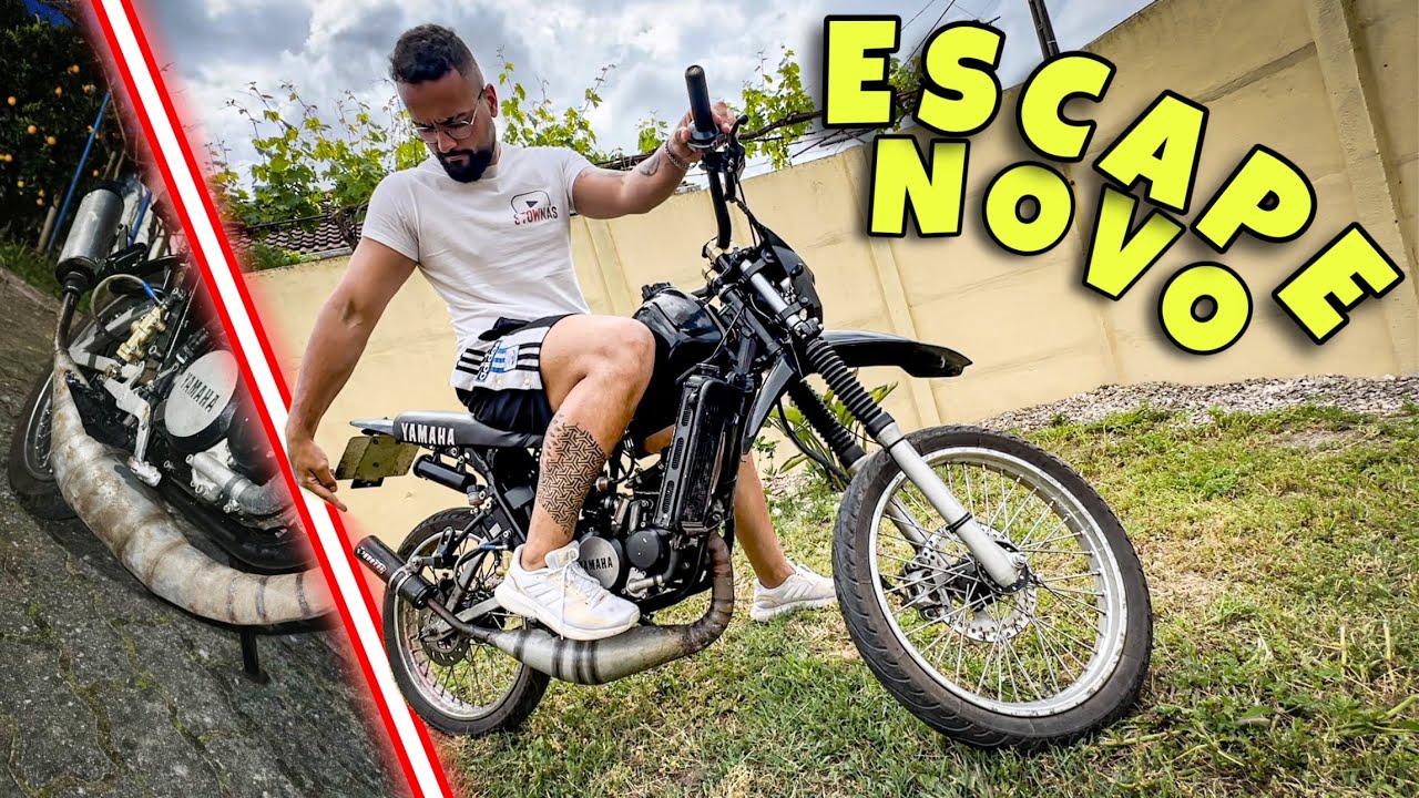 MUDEI O ESCAPE DA MINHA YAMAHA DT LC 100 *FAZ ASSIM TANTA DIFERENÇA?* | STOWNAS