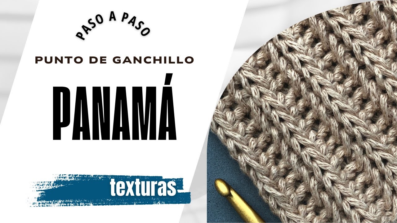 Punto Panamá Fácil a Ganchillo | parece tejido a 2 agujas | that Looks like Knitting
