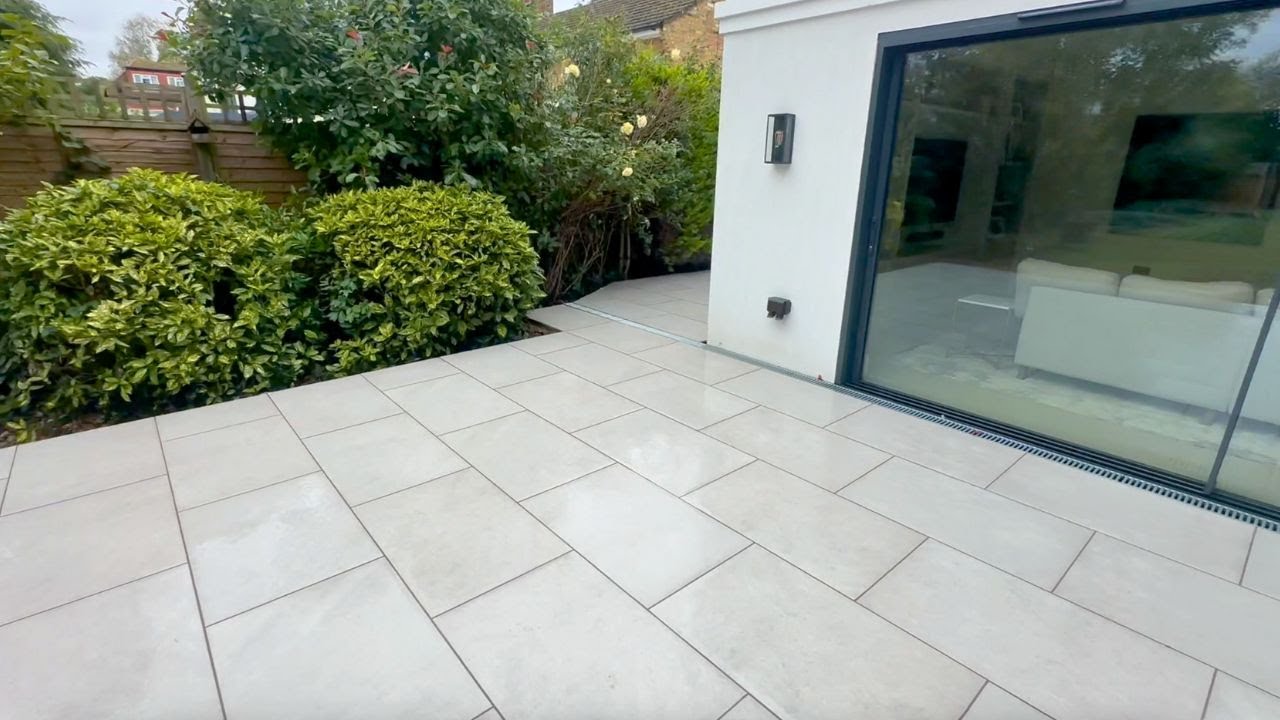 London Stone Porcelain Patio - Installation Process