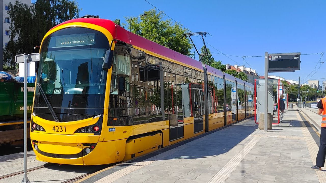 Linia 11 ( Kurs Skrócony ) - Hyundai 140N #4231+#4222 ( Tramwaje Warszawskie ) + Bonus