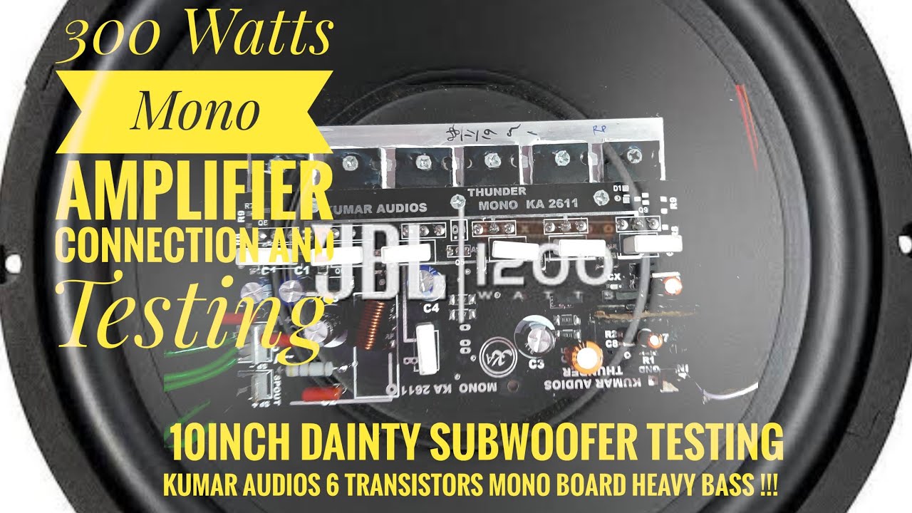 6 FET MONO AMPLIFIER BOARD CONNECTIONS AND 10