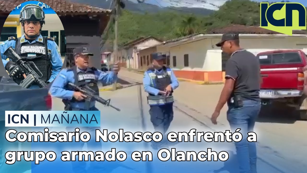 Comisario Nolasco, el policía que enfrentó a grupo armado en Olancho