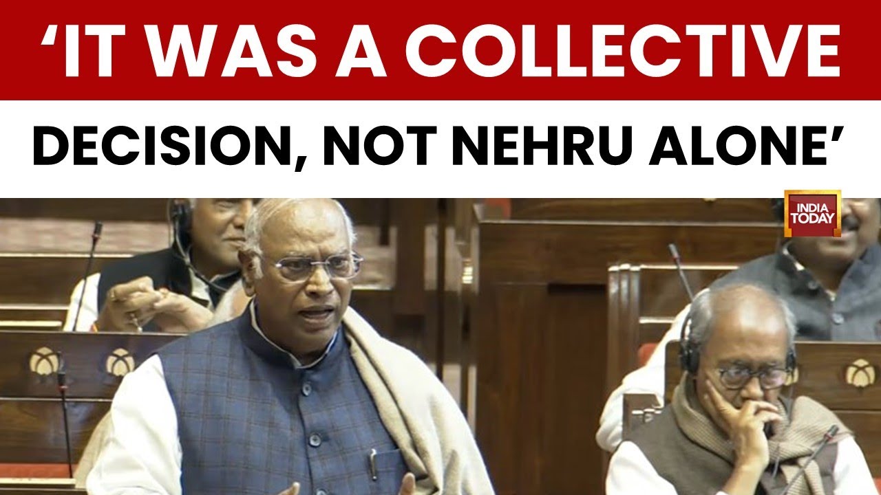 Vande Mataram Discussion: Mallikarjun  Kharge Defends Congress Leaders in Parliament | India Today
