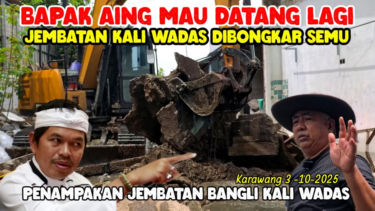 HABIS KESABARAN PAK KADES‼️ SELURUH JEMBATAN BANGLI KALI WADAS HARI INI DIBONGKAR SEMUA |