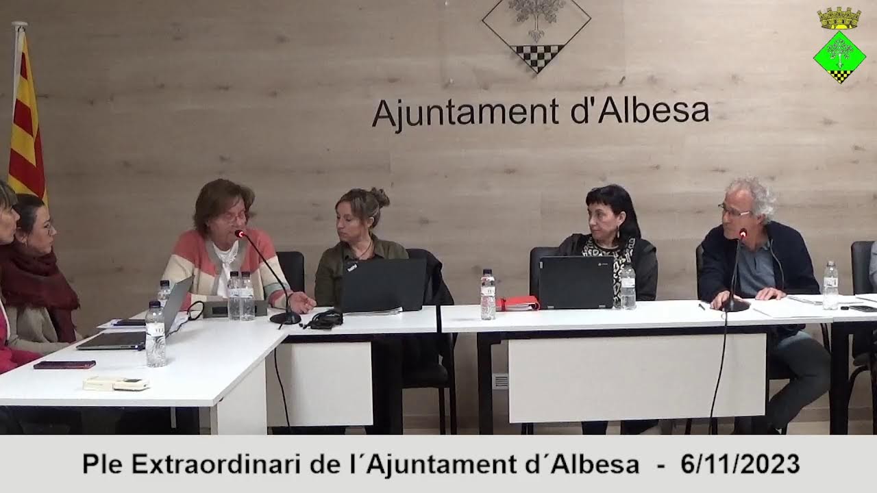 Ple Extraordinari de l´Ajuntament d´Albesa  -  6/11/2023