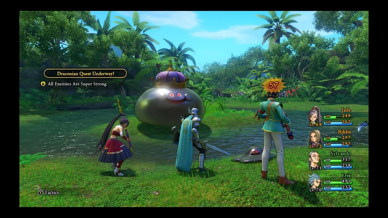 Dragon Quest XI - Metal slime level up ASMR
