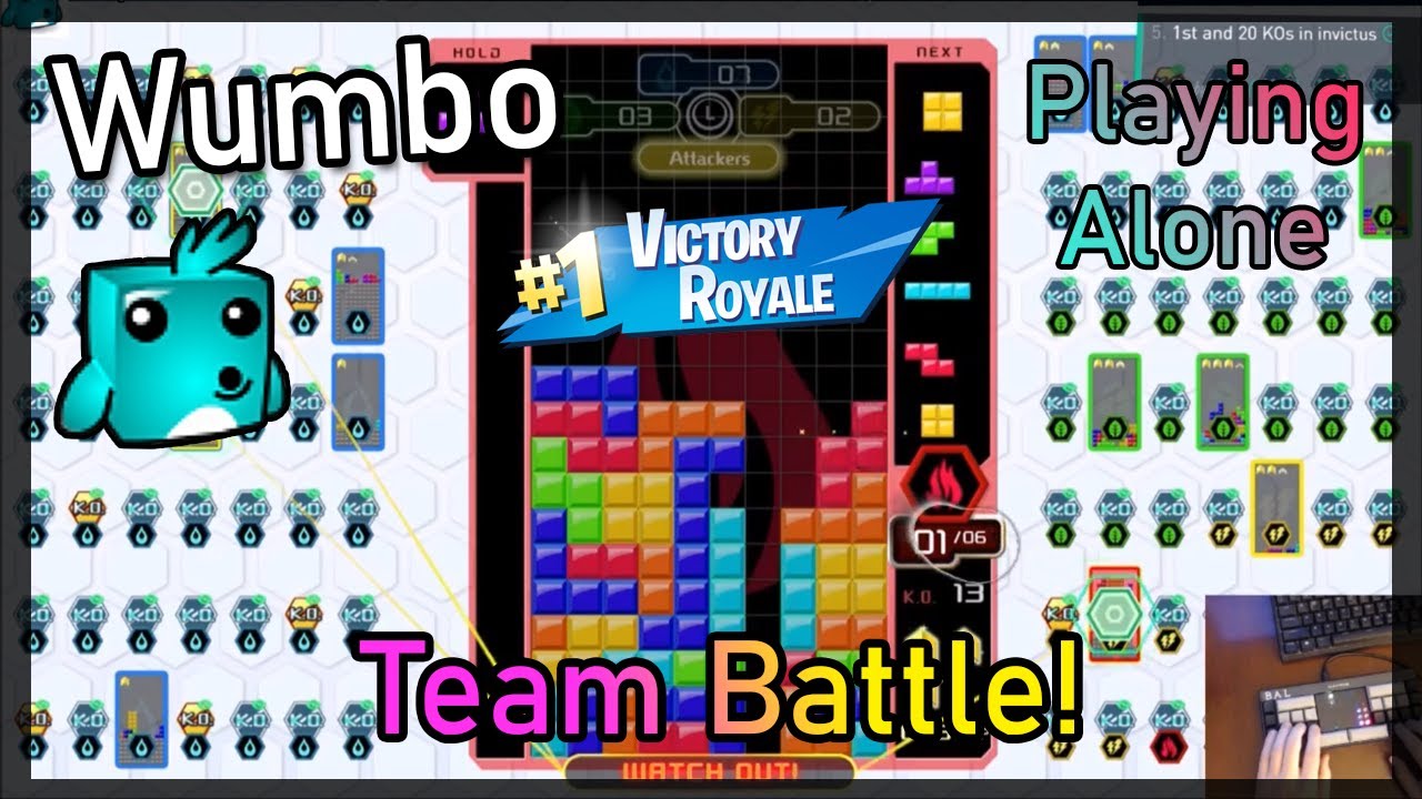 Tetris 99 Team Battle - Playing Alone