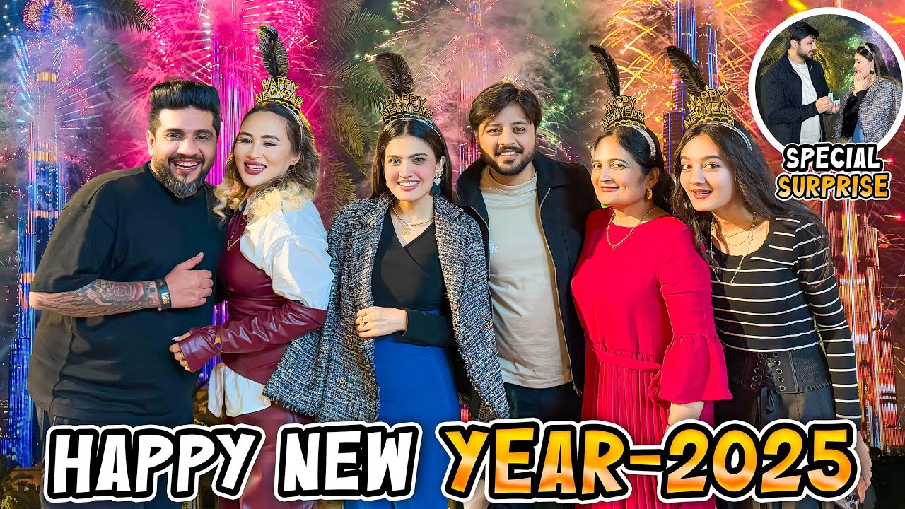 BEST NEW YEAR CELEBRATION OF MY LIFE ♥️ | Areeb Ki Taraf Sy Special Surprise 🥹 | Welcome 2025 🥳