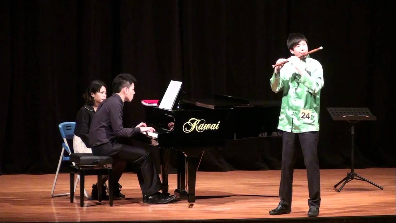 《靈巧的吐音》《 山村迎親人》 笛獨奏-鄭昭聖-100學年度全國學生音樂比賽