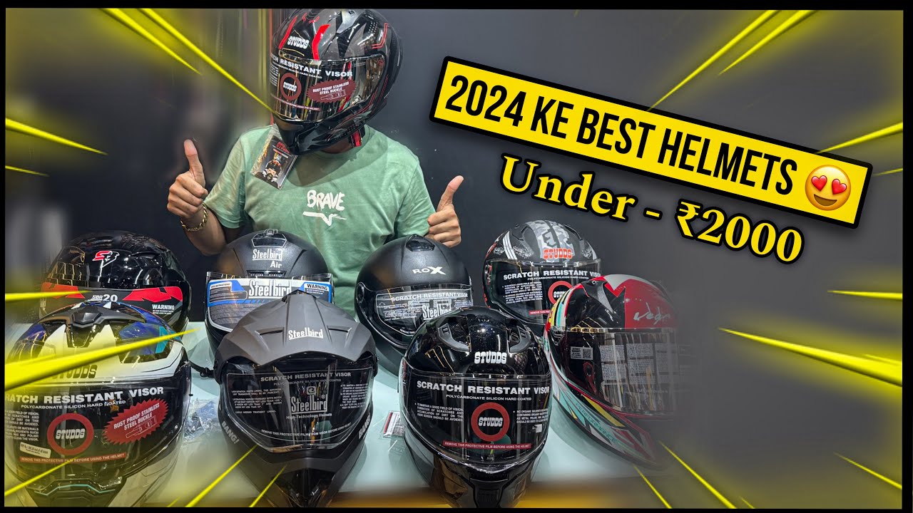 Best 2024 New motorcycle helmet under 2000 Rs