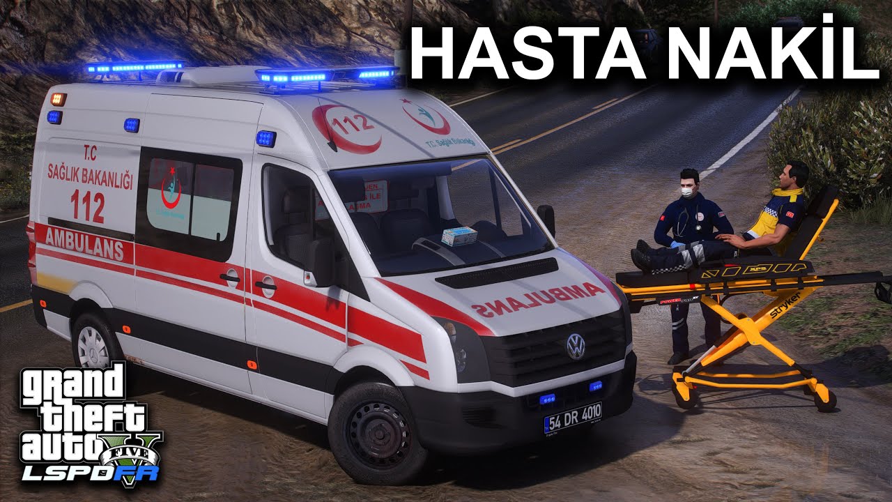 ACİL VAKA ŞEHİRE HASTA NAKİL !!  - GTA 5 112 AMBULANS MODU - LSPDFR