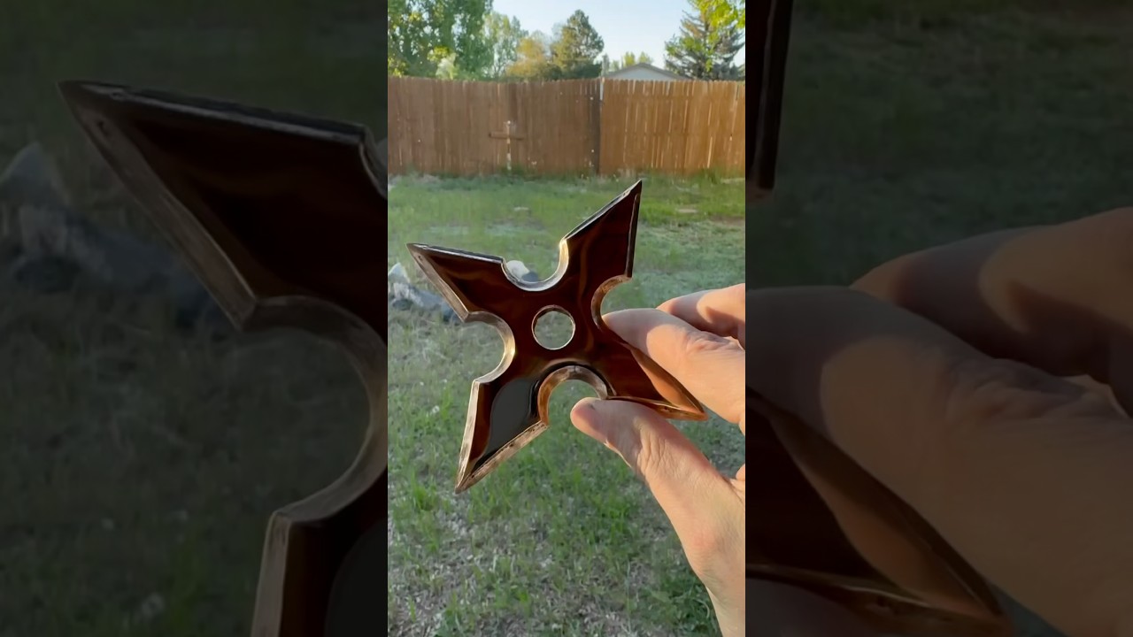 Casting a Bronze Ninja Star (Shuriken) out of Scrap #bronze #shuriken #metalcasting