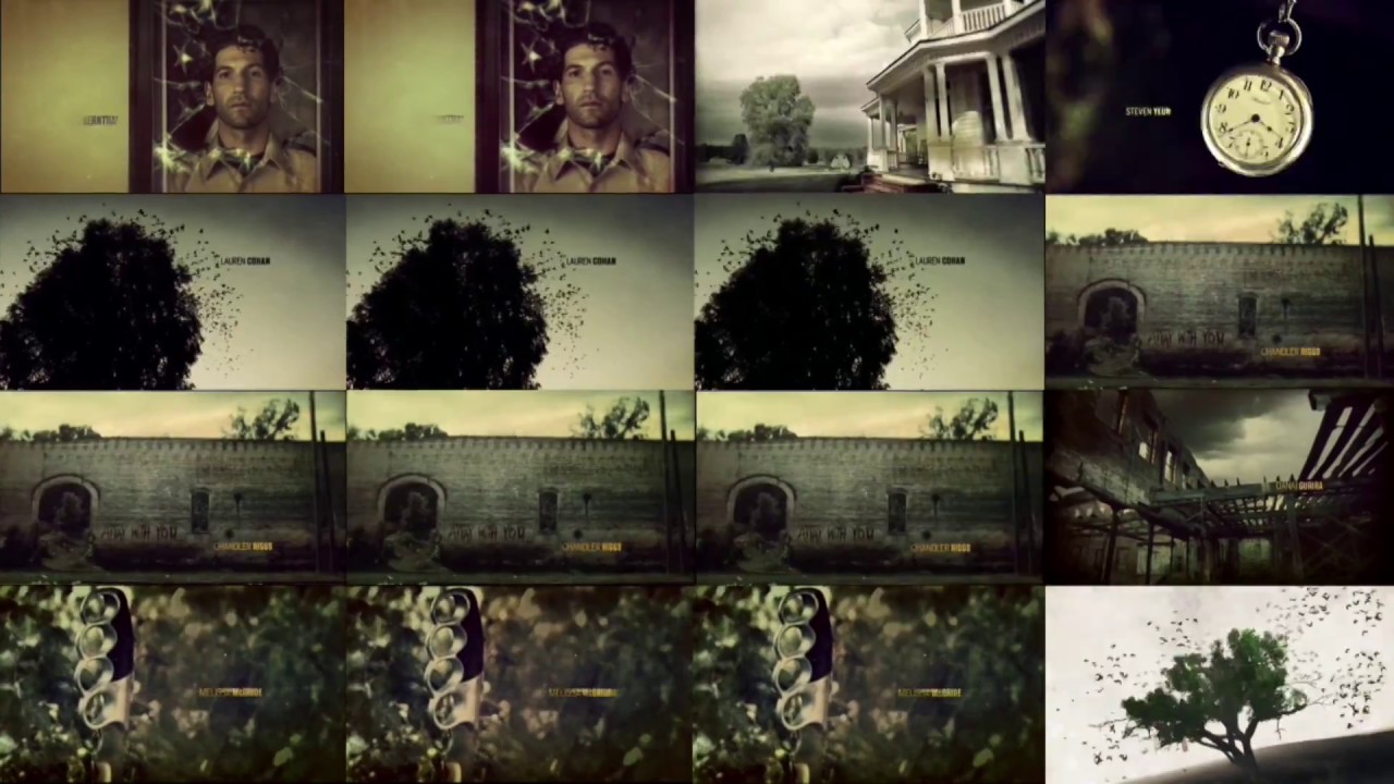 The Walking Dead - Seasons 1 - 9A - Intro Comparison