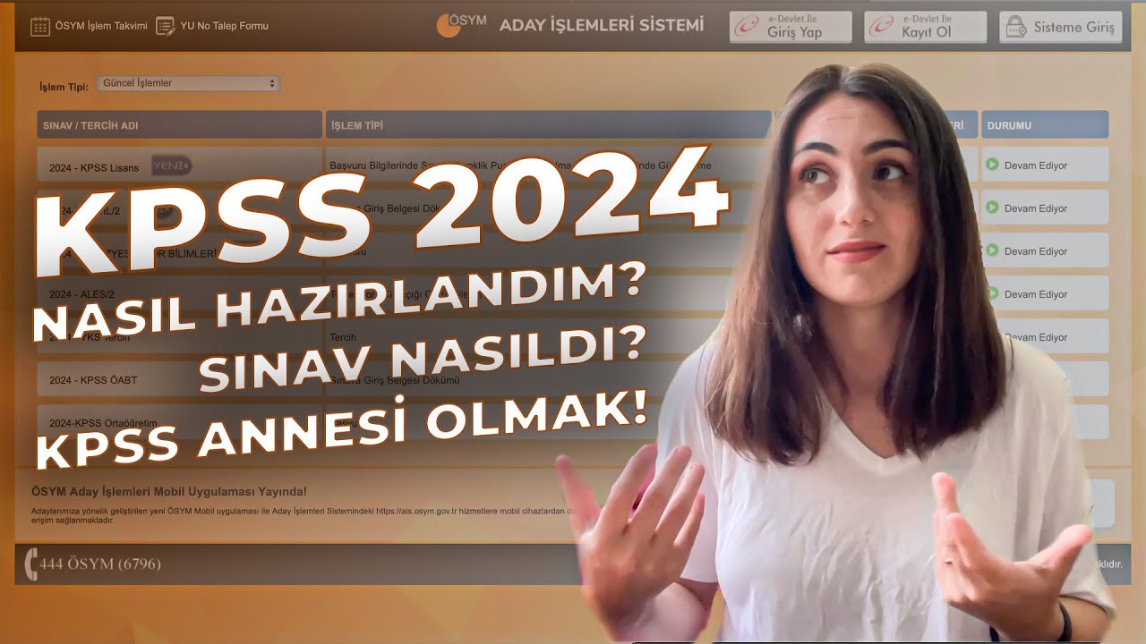 KPSS 2024 S&Uuml;RECİM I SINAV NASILDI? I 90+ HEDEF I BEBEK İLE SINAVA HAZIRLANMAK #KPSS2024