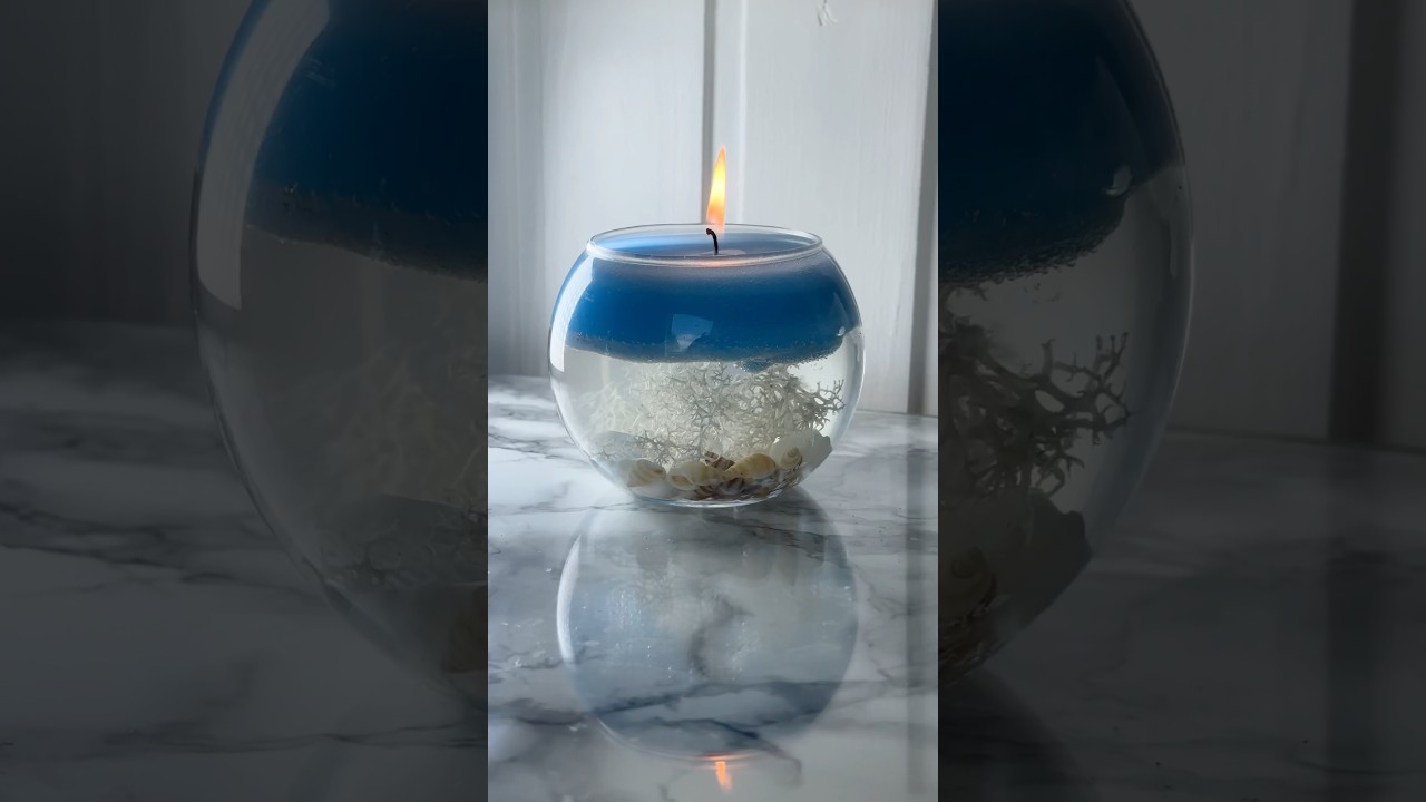 Wir machen heute eine Wasserkerze 🕯️ #diy #bastelanleitung #basteln #kerze #candlemaking #100diy