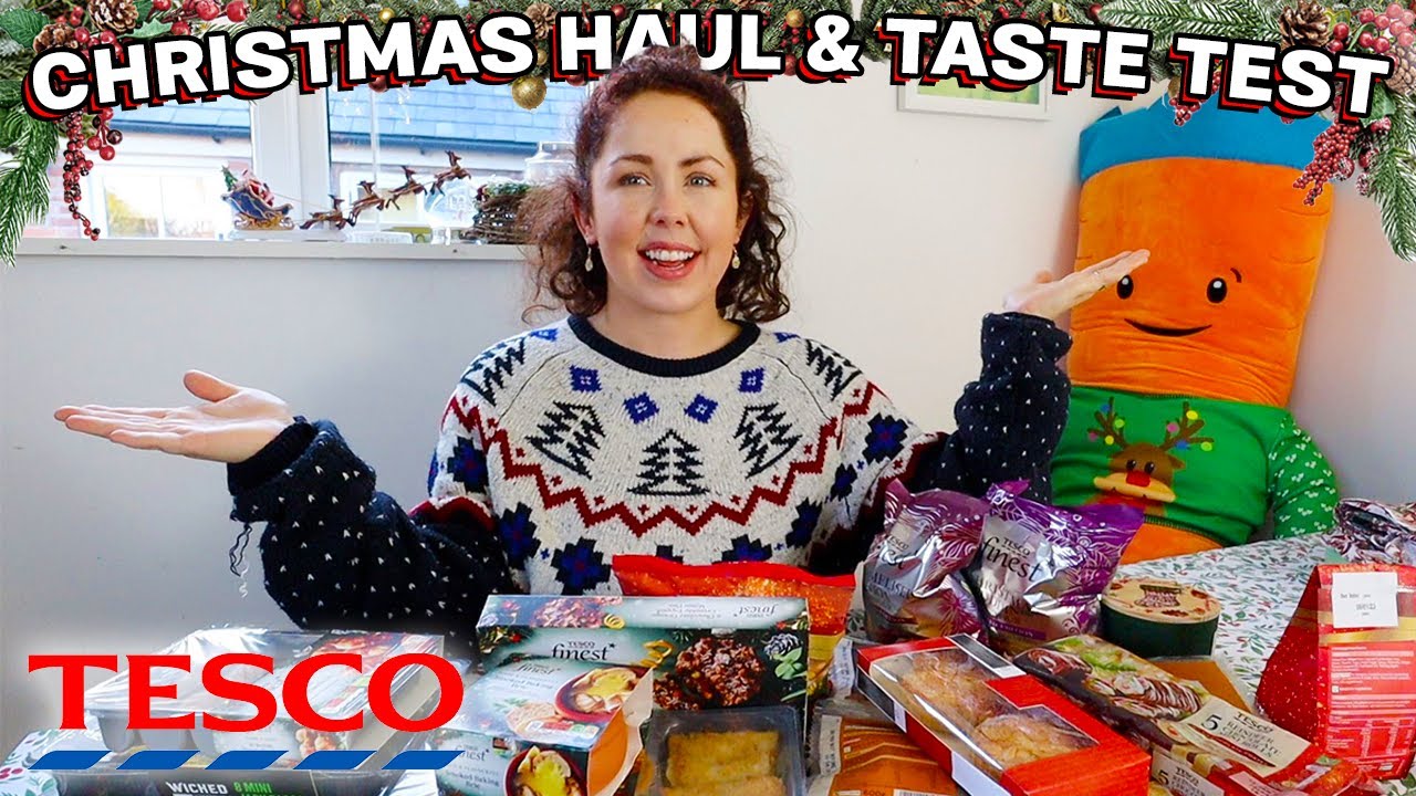 TESCO CHRISTMAS FOOD TASTE TEST AND HAUL 2022 | Trying NEW IN Tesco Festive Foods