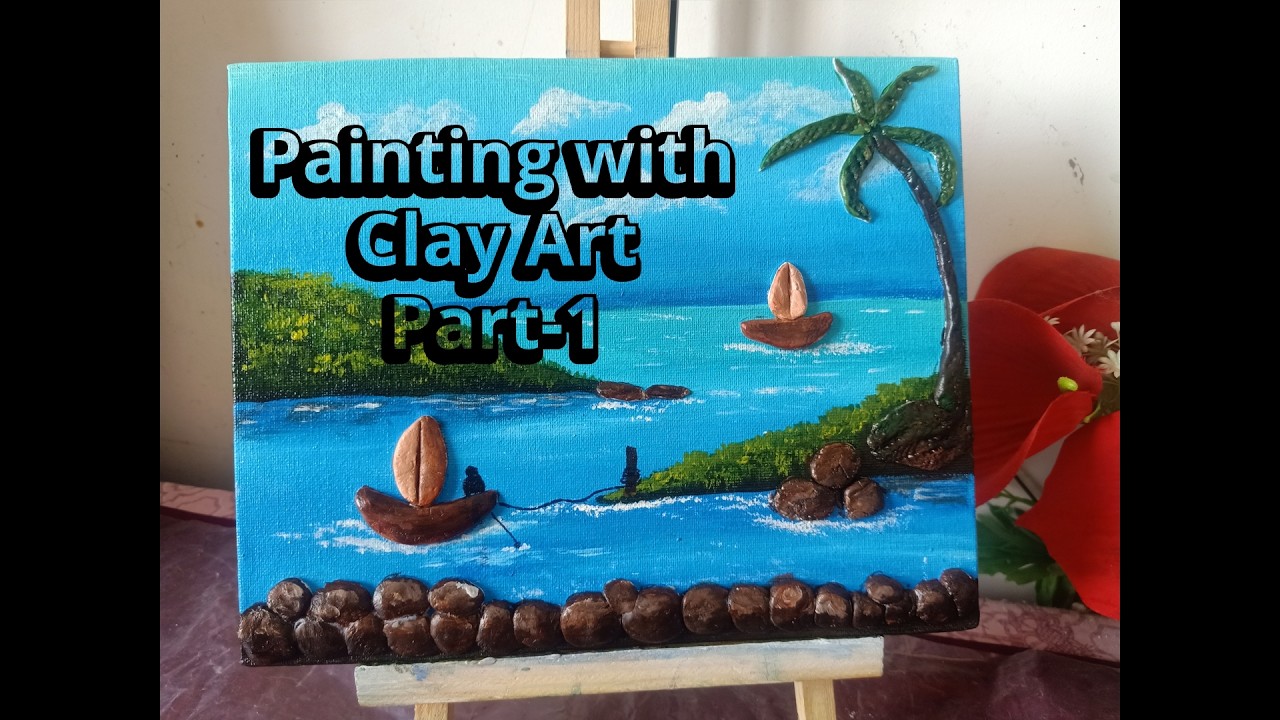 Painting with Clay Art Part-1 | Mixed Media Art |