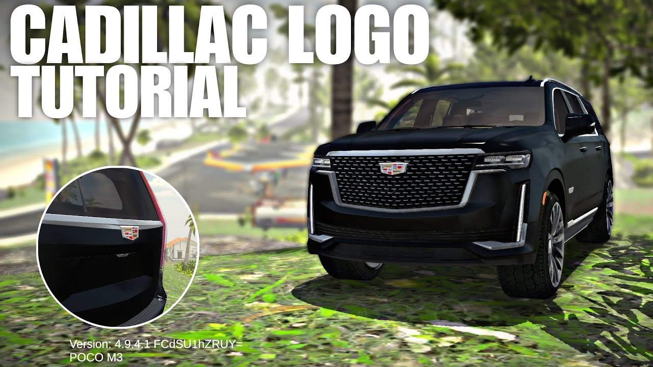 Realistic and easy cadillac logo tutorial in Car Parking Multiplayer