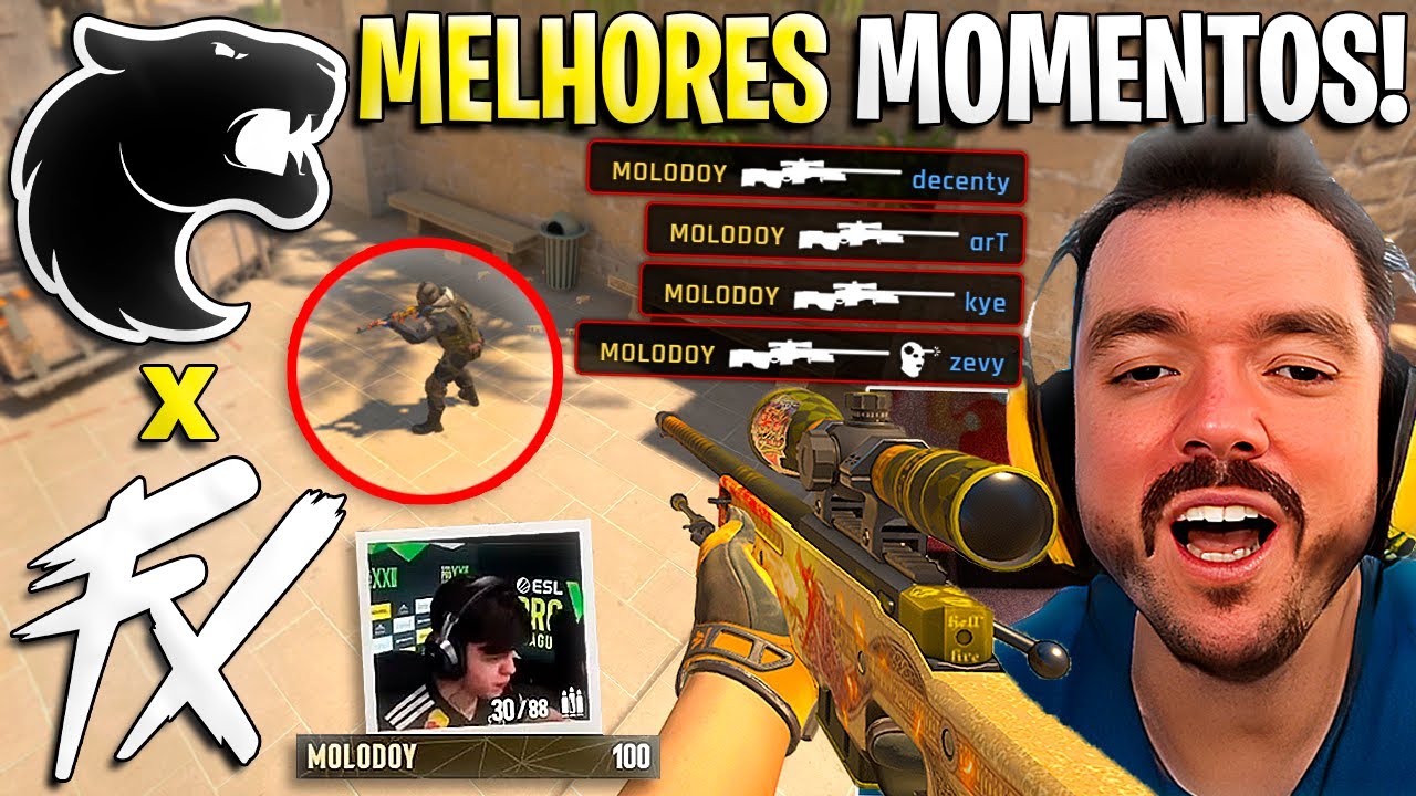 QUE CHINELADA DA PO***!🔥 FURIA x FLUXO (MELHORES MOMENTOS) - ESL PRO LEAGUE S-22 (GAULES)