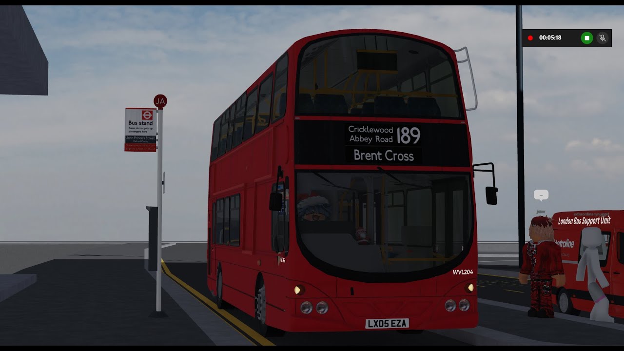 London bus 189 Heritage Running Day in Project North West Roblox