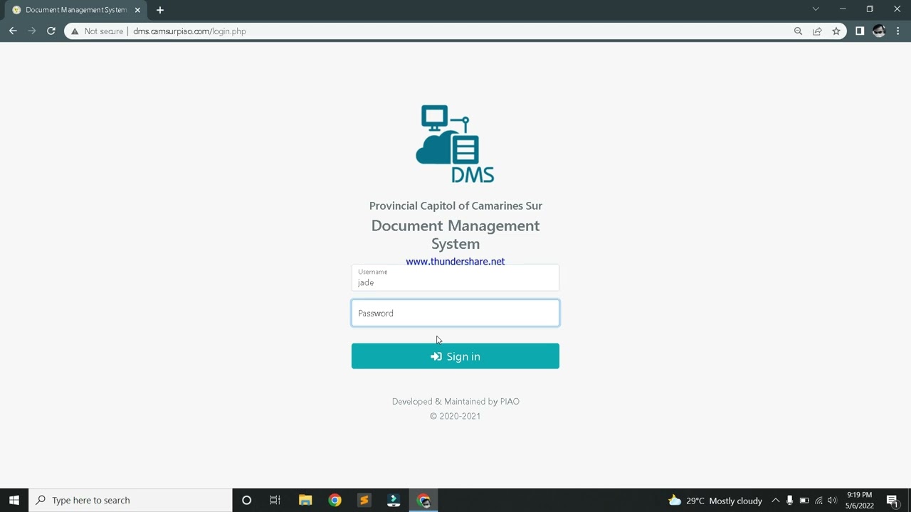Document Management and Tracking System (Web-based) DEMO