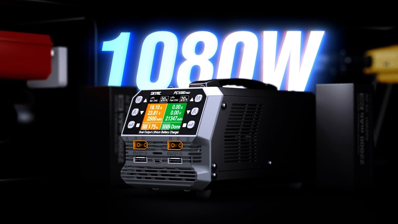SkyRC PC1080neo &ndash; inteligentna ładowarka o podw&oacute;jnym wyjściu i mocy 1080 W do akumulator&oacute;w dron&oacute;w...