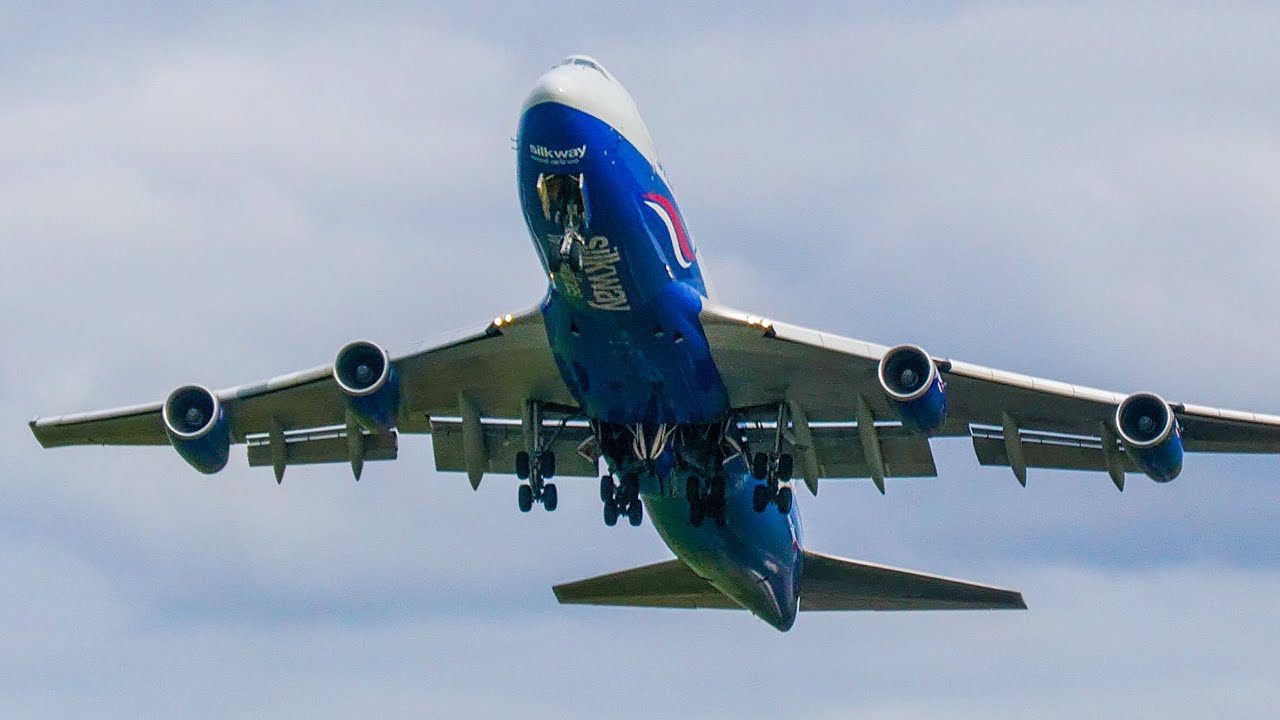Epic Silk Way Boeing 747 Departure from Birmingham Airport | Stunning Aviation Footage
