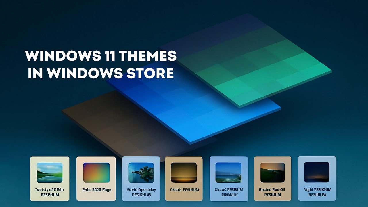 Новый раздел &laquo;Темы&raquo; в Microsoft Store / Windows 11 Themes in Microsoft Store