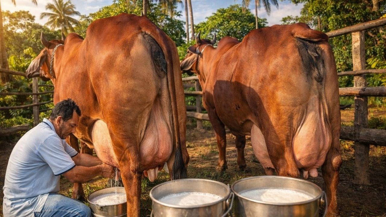 Raza de ganado bovino Red Sindhi 🤯 Historia, Carácter y Belleza de esta raza de ganado cebú