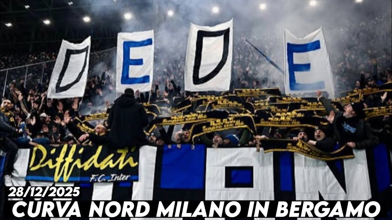 CURVA NORD MILANO IN BERGAMO || Atalanta vs Inter Milan 28/12/2025