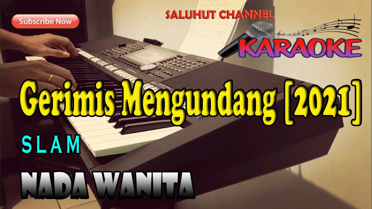 GERIMIS MENGUNDANG ll KARAOKE SLOW ROCK MALAYSIA ll SLAM ll NADA WANITA C=DO