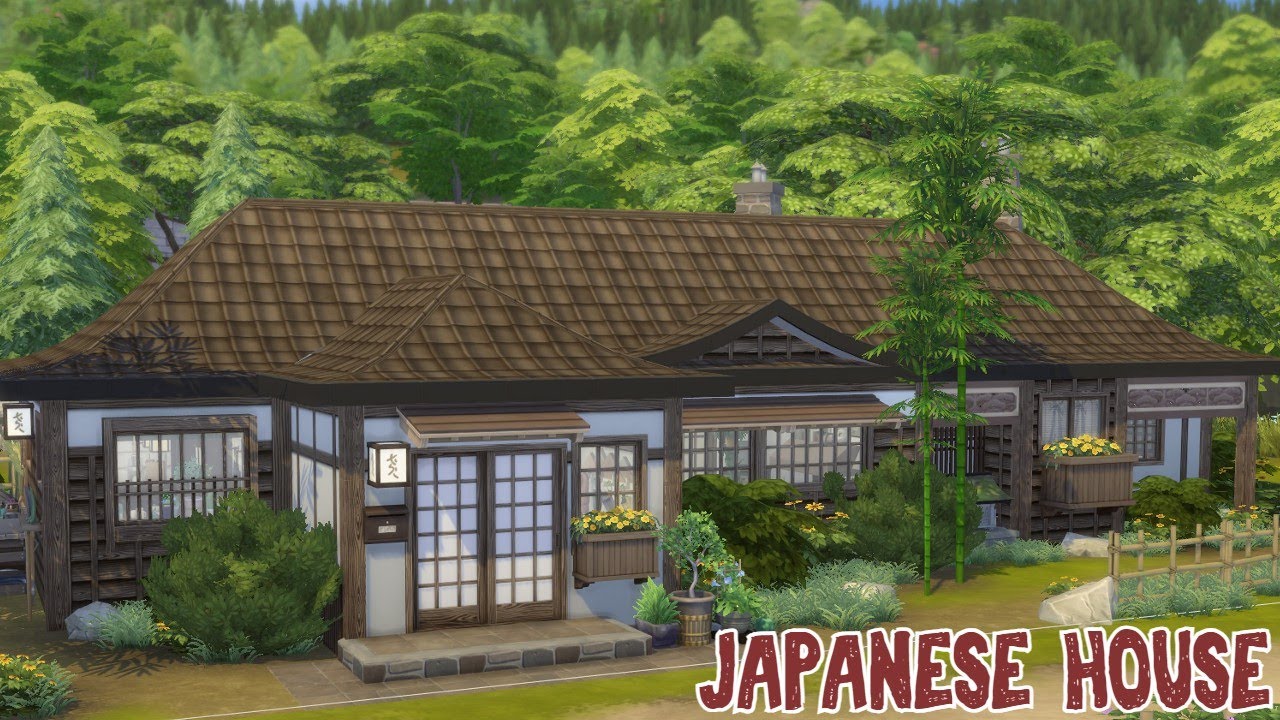 Japanese House 🎍 | The Sims 4: Speed Build with Ambient Sounds ♡
